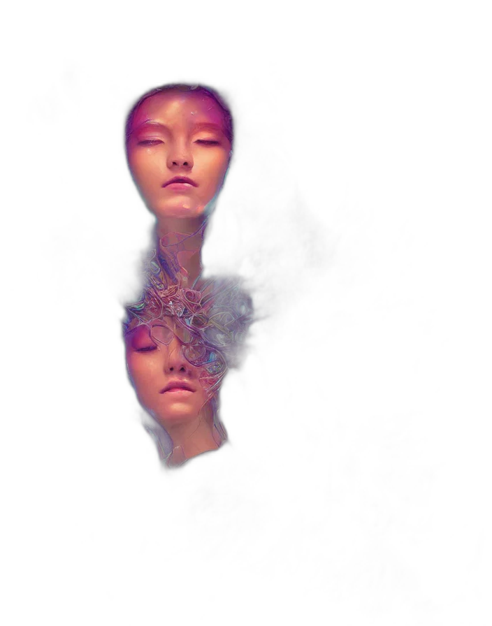 face, mask, dragon, creature transparent PNG cut-out