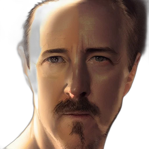face, mask, robot, hair transparent PNG cut-out