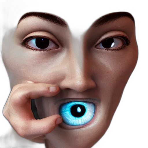 robot, mask, face, cyberpunk transparent PNG cut-out