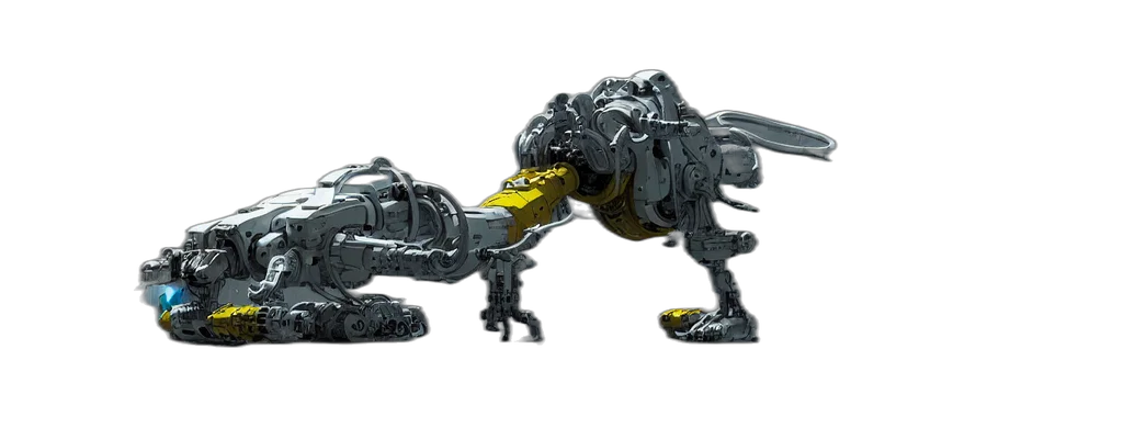 robot, weapon, creature, dragon transparent PNG cut-out