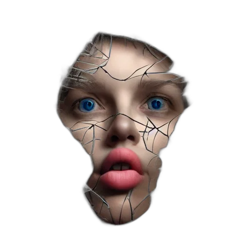 face, mask, creature, crown transparent PNG cut-out
