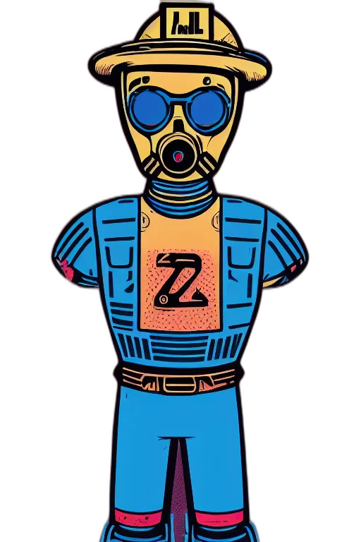 robot, mask, cartoon, concept art transparent PNG cut-out