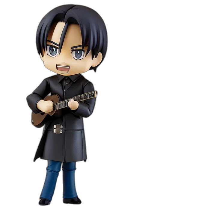 3d render, concept art, johnny, cash transparent PNG cut-out