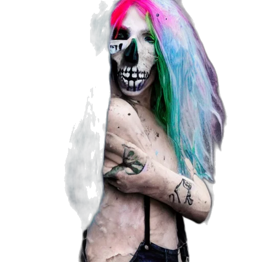 mask, face, creature, hair transparent PNG cut-out