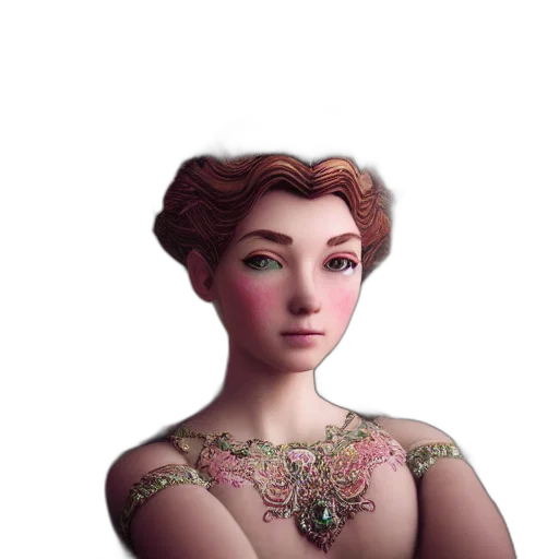 dress, crown, jewelry, face transparent PNG cut-out