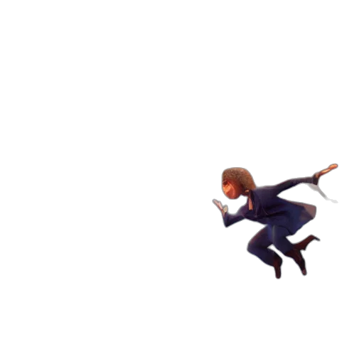 hair, creature, staff, shoes transparent PNG cut-out