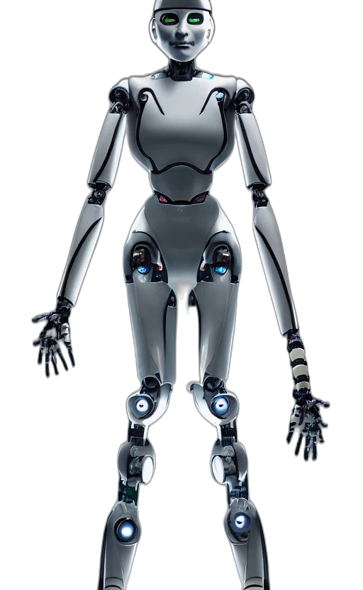 robot, creature, 3d render, concept art transparent PNG cut-out