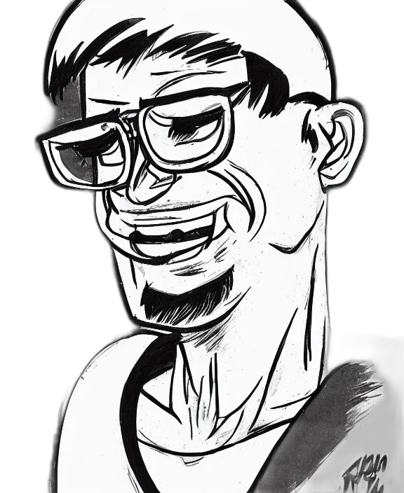 face, staff, cartoon, comic book art transparent PNG cut-out