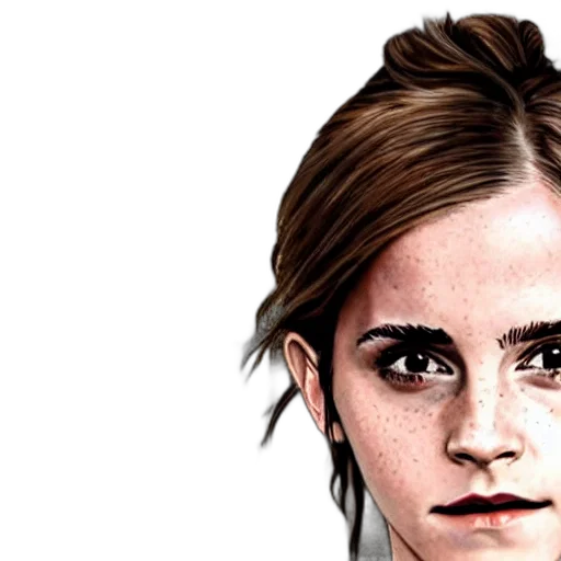 face, hair, photorealistic, comic book art transparent PNG cut-out