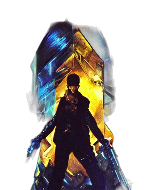 jacket, mask, sword, weapon transparent PNG cut-out