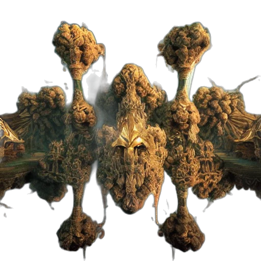 dragon, mask, creature, crown transparent PNG cut-out