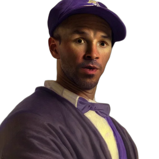hat, staff, jacket, face transparent PNG cut-out