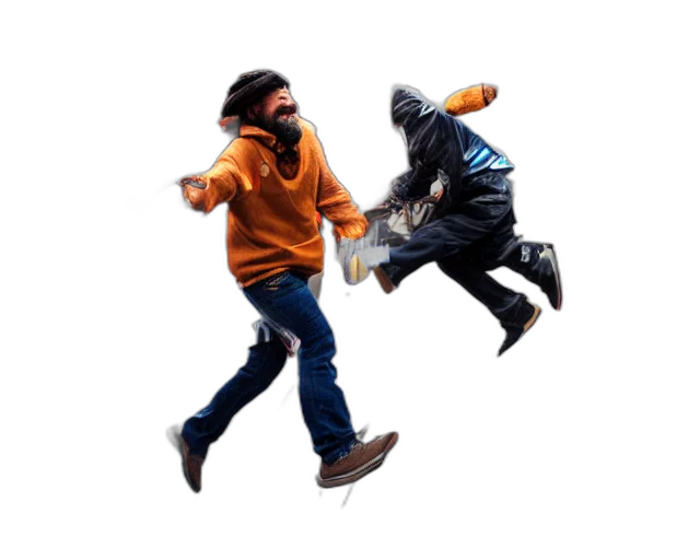 jacket, shoes, mask, concept art transparent PNG cut-out