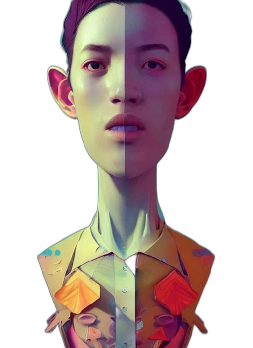 face, robot, mask, creature transparent PNG cut-out