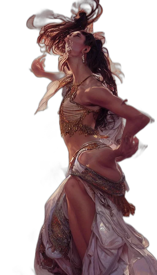 dress, fantasy art, concept art, photorealistic transparent PNG cut-out