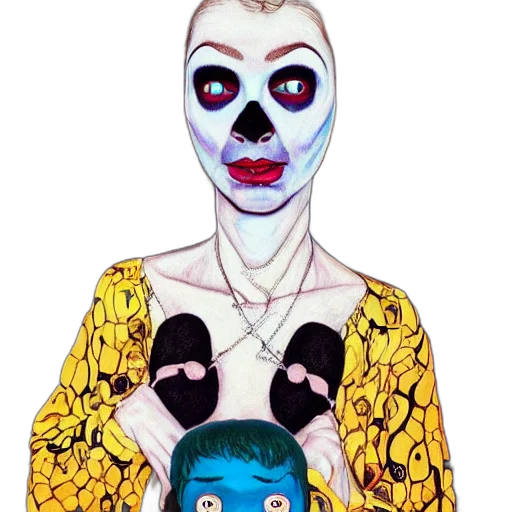 mask, face, dress, jewelry transparent PNG cut-out
