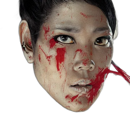 mask, face, staff, creature transparent PNG cut-out