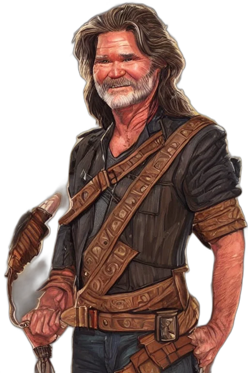 fantasy art, concept art, comic book art, photorealistic transparent PNG cut-out