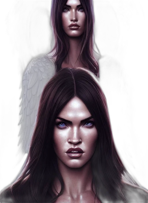 face, fantasy art, concept art, photorealistic transparent PNG cut-out