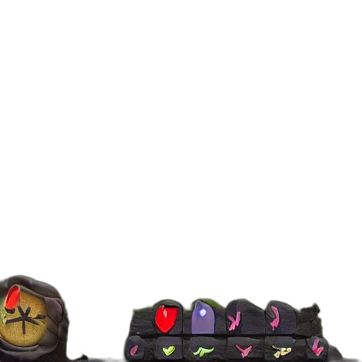 shoes, weapon, crown, staff transparent PNG cut-out