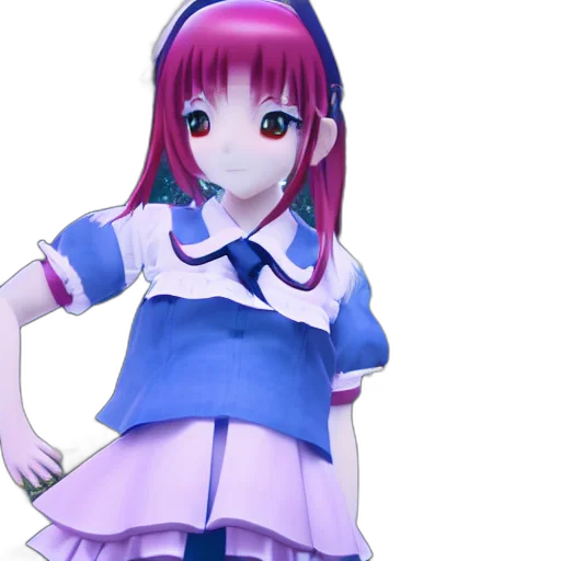 staff, dress, 3d render, anime transparent PNG cut-out