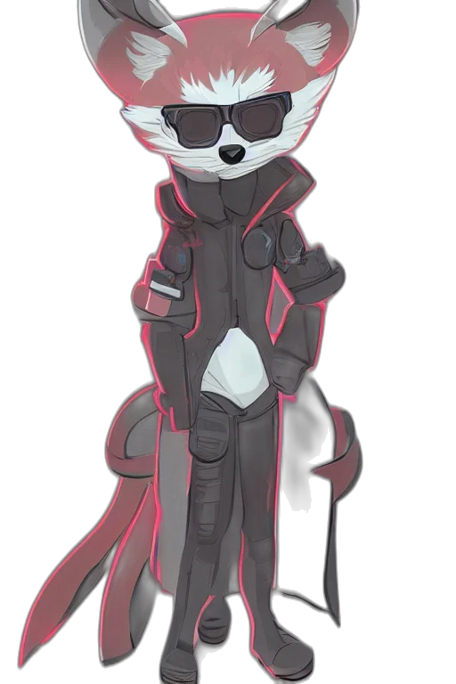 jacket, staff, robot, mask transparent PNG cut-out
