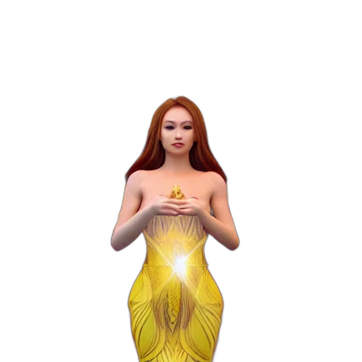 dress, jewelry, 3d render, fantasy art transparent PNG cut-out