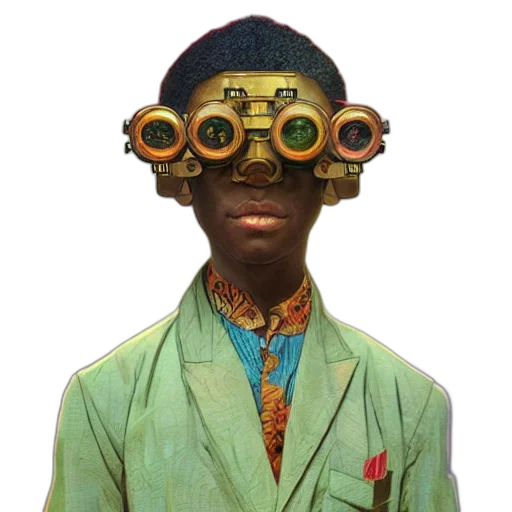 mask, robot, face, staff transparent PNG cut-out