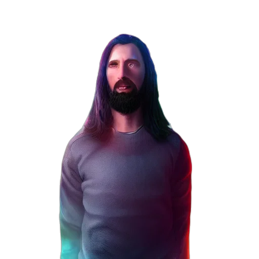 jacket, hair, face, creature transparent PNG cut-out