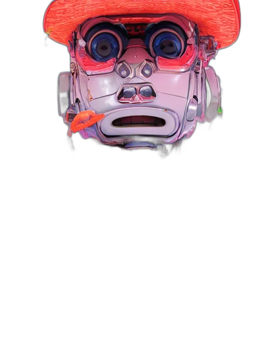 mask, face, robot, crown transparent PNG cut-out