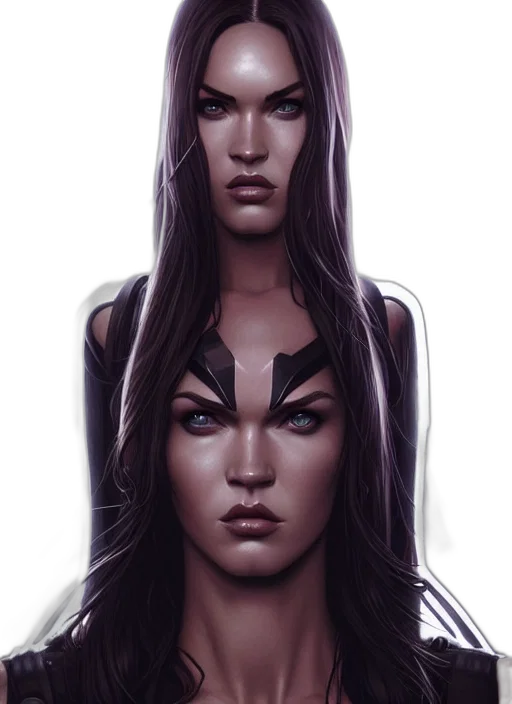 face, fantasy art, concept art, comic book art transparent PNG cut-out