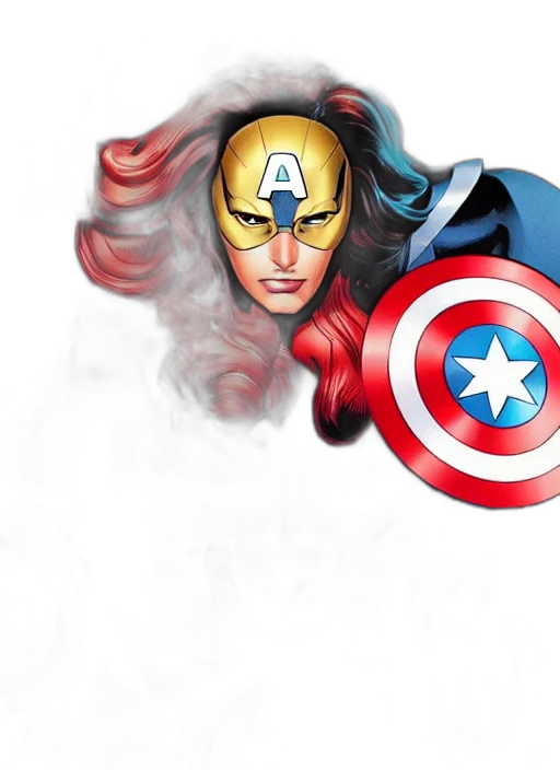 mask, comic book art, concept art, fantasy art transparent PNG cut-out