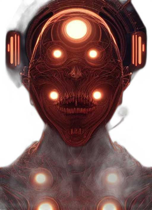 robot, mask, face, creature transparent PNG cut-out