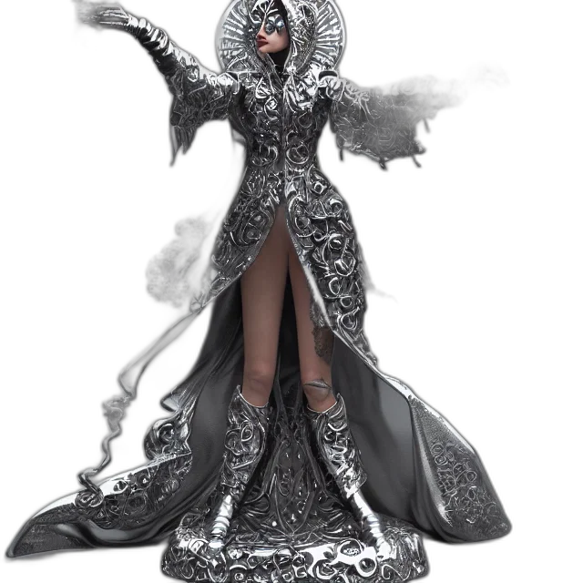 dress, concept art, fantasy art, 3d render transparent PNG cut-out