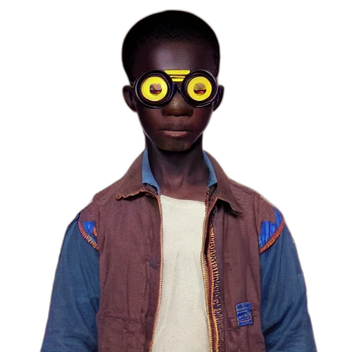 mask, jacket, face, robot transparent PNG cut-out