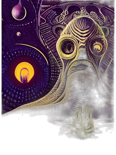 mask, creature, concept art, fantasy art transparent PNG cut-out