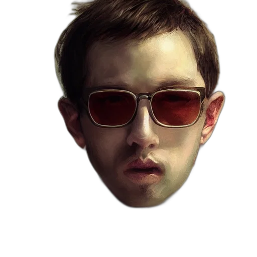 face, mask, staff, creature transparent PNG cut-out