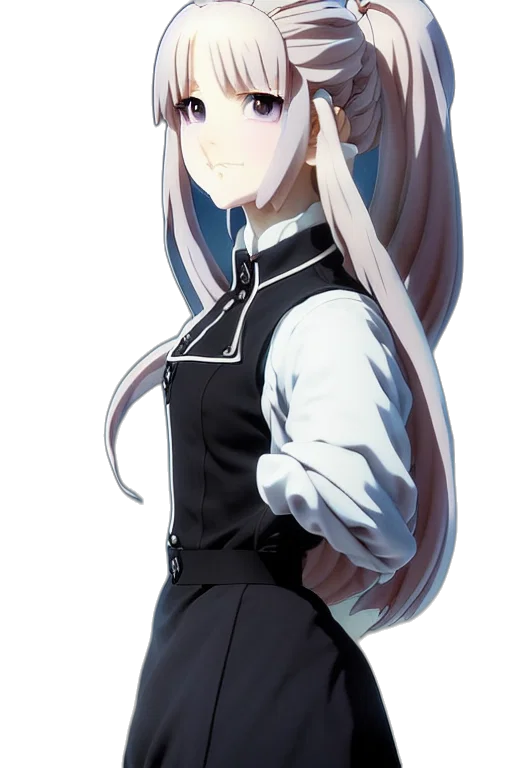 staff, dress, jacket, face transparent PNG cut-out