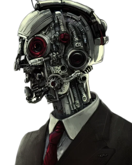robot, mask, face, cyberpunk transparent PNG cut-out