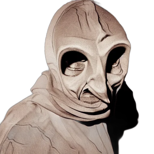 mask, face, creature, staff transparent PNG cut-out