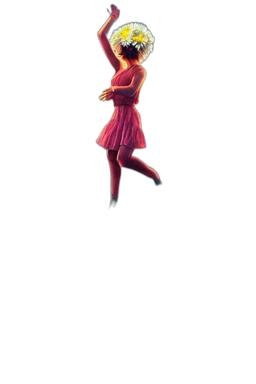 dress, creature, robot, staff transparent PNG cut-out