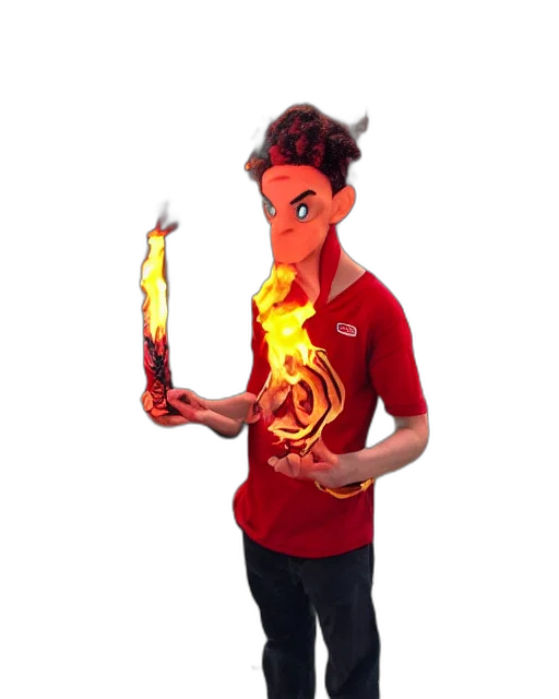 staff, mask, dragon, jacket transparent PNG cut-out