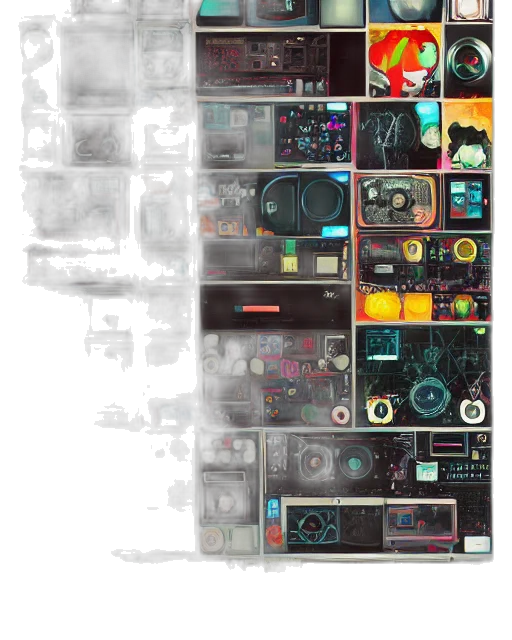 robot, weapon, cyberpunk, concept art transparent PNG cut-out