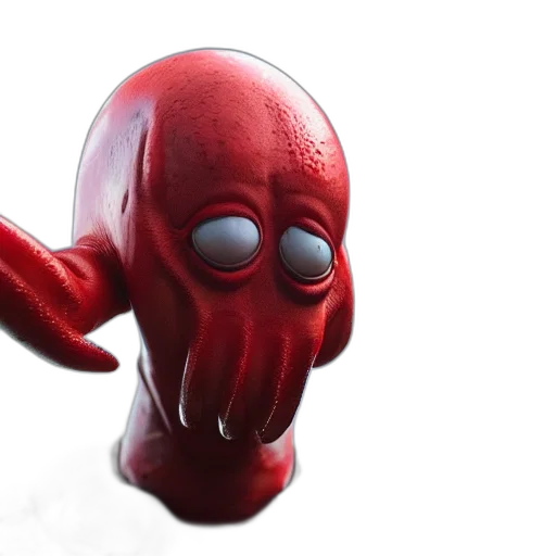 creature, mask, 3d render, concept art transparent PNG cut-out