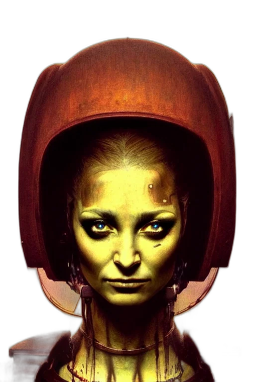 robot, face, mask, cyberpunk transparent PNG cut-out