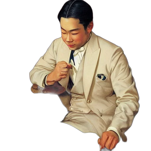 jacket, staff, furniture, face transparent PNG cut-out