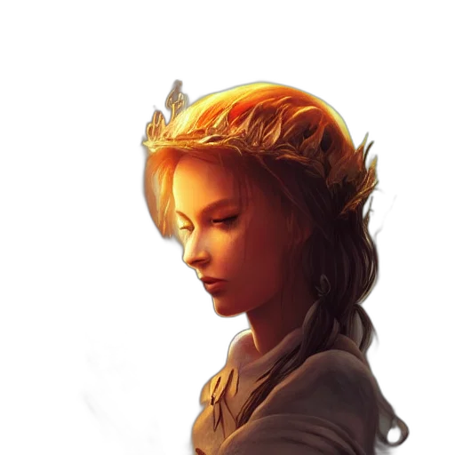 crown, staff, face, jewelry transparent PNG cut-out