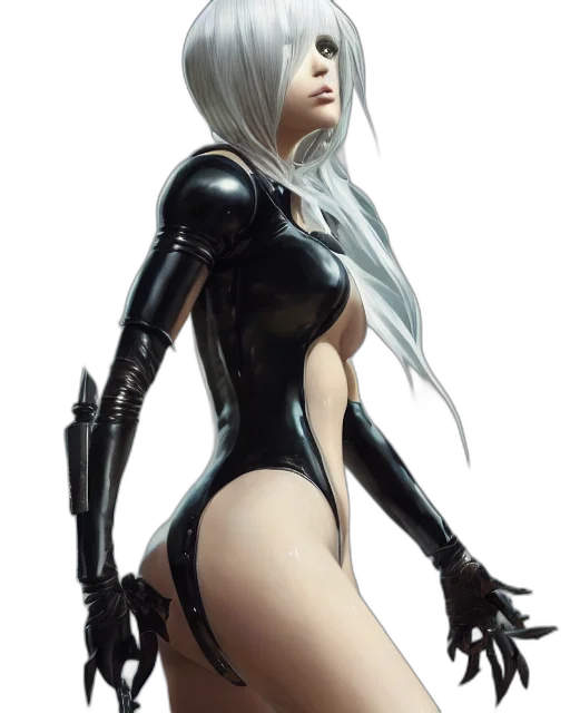 robot, dress, concept art, fantasy art transparent PNG cut-out