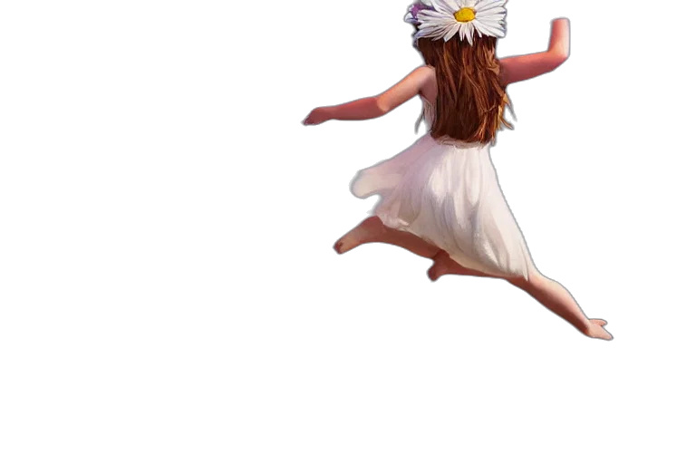 flower, dress, creature, mask transparent PNG cut-out