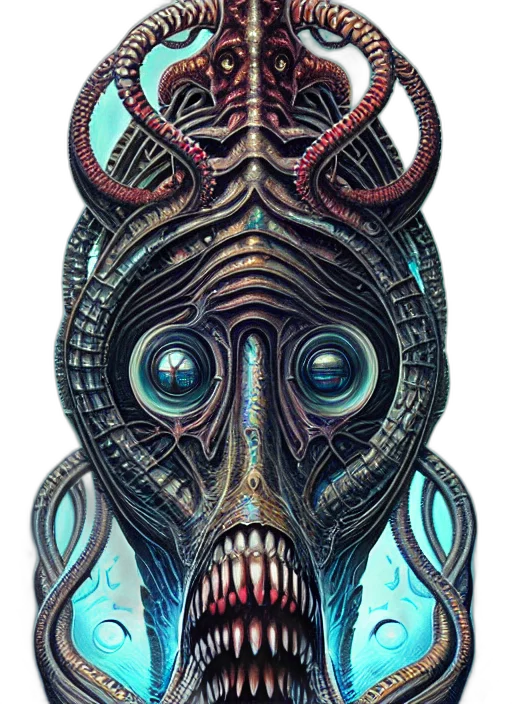 mask, creature, face, robot transparent PNG cut-out